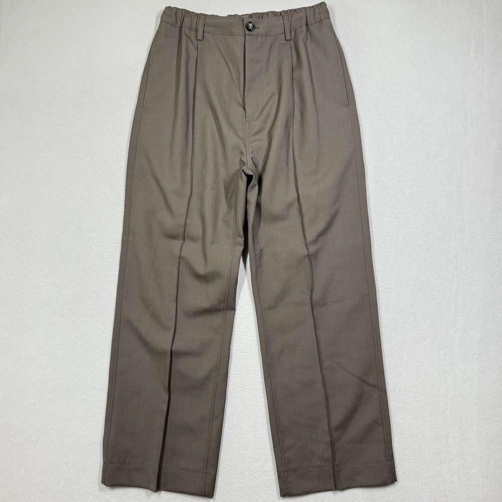 Marni Tropical Wool Trousers Men 30 US 46 IT Pleated Relaxed Fit Pant Drawstring